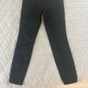 Faux leather pants